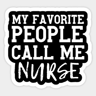 Funny Vintage Favorite Nurse Gift Idea Sticker